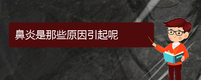 (貴陽(yáng)慢性鼻炎哪個(gè)醫(yī)院治的好)鼻炎是那些原因引起呢(圖1)