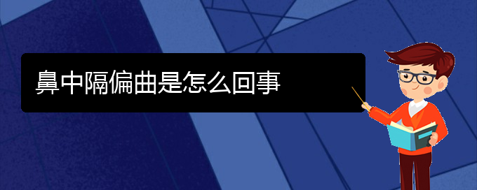 (貴陽看鼻中隔偏曲的公立醫(yī)院)鼻中隔偏曲是怎么回事(圖1)