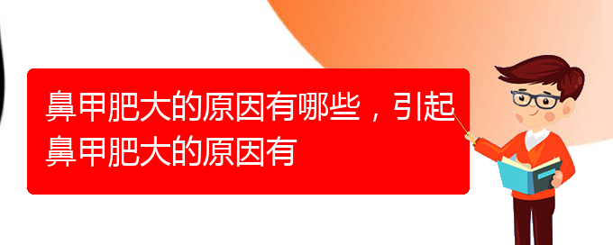 (貴陽治療鼻甲肥大辦法)鼻甲肥大的原因有哪些，引起鼻甲肥大的原因有(圖1)